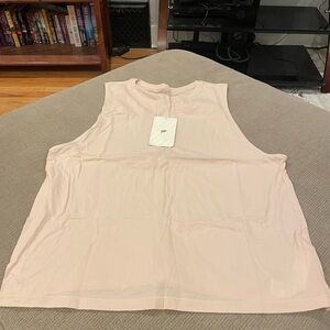 Fabletics Light Pink Sleeveless Tank Top